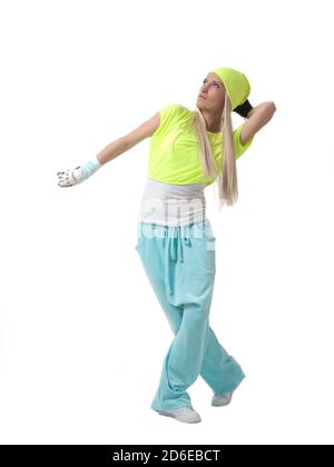 Female hip hop dancer in motion Stock Photo