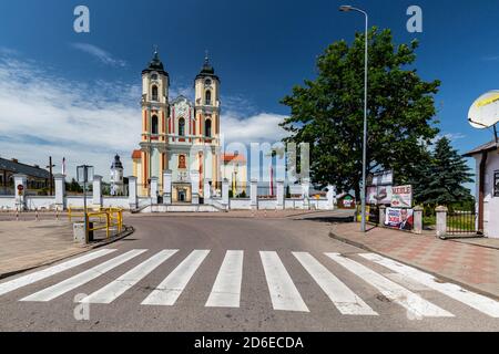 Europe, Poland, Podlaskie Voivodeship, Monastery and Church of St. Mary in Sejny Stock Photo