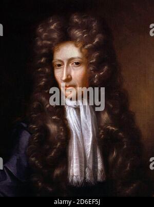 Robert Boyle. Portrait of the Anglo-Irish natural philosopher, chemist, physicist, and inventor, Robert Boyle (1627-1691), after Johann Kerseboom, oil on canvas, 1689-1690 Stock Photo