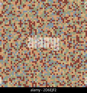 Pixellation, Random squares, Blocks random color pattern, background and texture Stock Vector