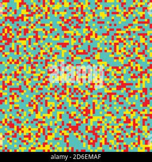 Pixellation, Random squares, Blocks random color pattern, background and texture Stock Vector