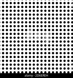 Repeatable halftone dots, dotted polkadots pattern. Freckle, stipple, spots texture, background, vector (Seamlessly repeatable) Stock Vector