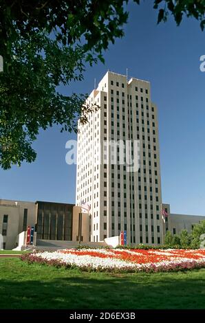 Bismark North Dakota State Capitol Building Stock Photo
