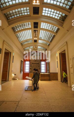 Interior and exhibits from different parts of the famous British Museum, London, England, United Kingdom. Stock Photo