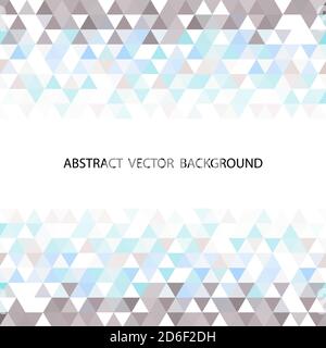 Colorful triangle patterned on white background Stock Vector