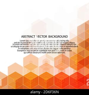 Abstract Hexagon Colorful Background. Vector illustration Stock Vector