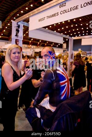 The Clothes Show Live. Fashion model wearing designs by Alice Vandy ...