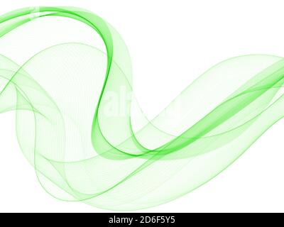 Abstract vector background. Design element - colored waves. curved lines isolated on white background Stock Vector