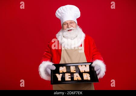 Gingerbread letter to santa claus isolated on white background. Top