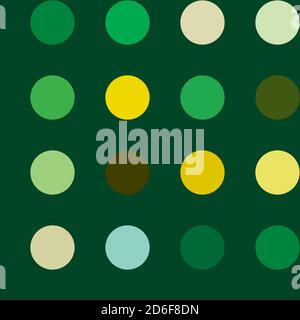 Circles, dots, polka-dots seamlessly repeatable colourful pattern, background. Speckle, stipple, stippling illustration. Vector Stock Vector
