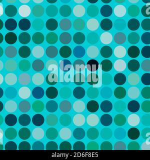 Circles, dots, polka-dots seamlessly repeatable colourful pattern, background. Speckle, stipple, stippling illustration. Vector Stock Vector