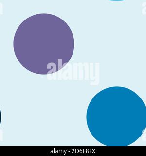 Circles, dots, polka-dots seamlessly repeatable colourful pattern, background. Speckle, stipple, stippling illustration. Vector Stock Vector