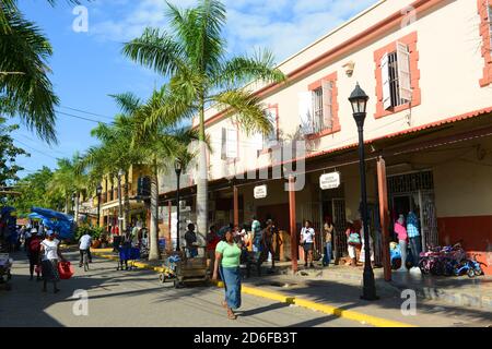 Falmouth Harbour Lane is located at historic downtown in Falmouth, Jamaica. Stock Photo