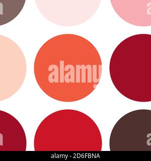 Circles, dots, polka-dots seamlessly repeatable colorful pattern, background. Speckle, stipple, stippling illustration. Vector Stock Vector