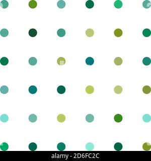 Circles, dots, polka-dots seamlessly repeatable colorful pattern, background. Speckle, stipple, stippling illustration. Vector Stock Vector