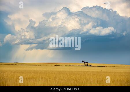 Storm Clouds over Colorado's eastern Plains Stock Photo