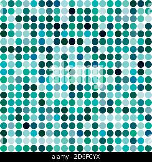 Circles, dots, polka-dots seamlessly repeatable colorful pattern, background. Speckle, stipple, stippling illustration. Vector Stock Vector