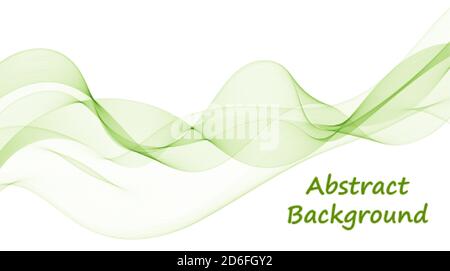 Abstract vector background. Design element - colored waves. curved lines isolated on white background Stock Vector