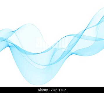 Abstract blue wave. Background for presentation Stock Vector