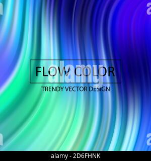 Light Blue, Green vector background with lines. Colorful abstract illustration with gradient curves. Pattern for websites, landing pages. Stock Vector