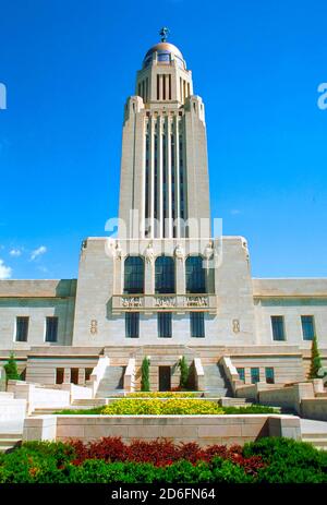 lincoln nebraska state capitol building Stock Photo