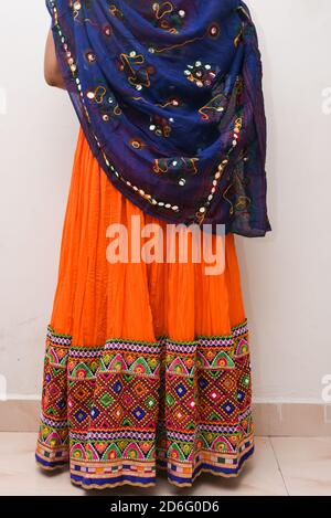 mirror work skirts india