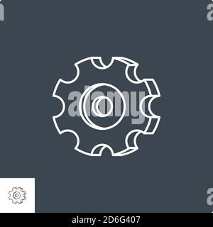 Gear Related Vector Line Icon Stock Vector Image & Art - Alamy