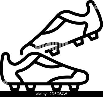 Soccer shoes icon, outline style Stock Vector