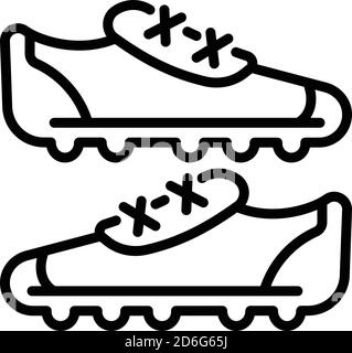 Soccer boots icon, outline style Stock Vector