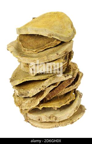 Curcuma zanthorrhiza isolated on white background Stock Photo