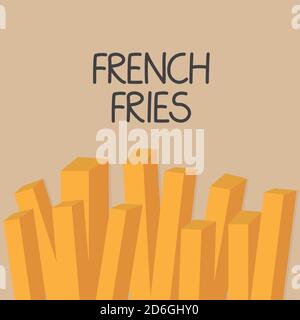 french fries icon- vector illustration Stock Vector