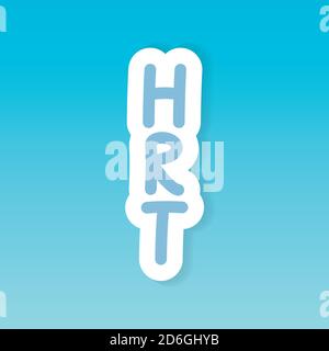 HRT (Hormone Replacement Therapy) acronym concept- vector illustration Stock Vector