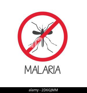 no mosquito sign icon- vector illustration Stock Vector