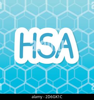 HSA (health savings account) medical concept- vector illustration Stock Vector