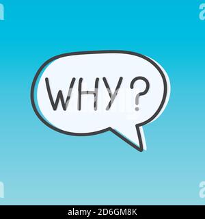 question why concept - vector illustration Stock Vector