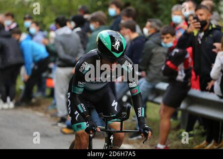 Valdobbiadene, Italy. 17th Oct, 2020. valdobbiadene, Italy, 17 Oct 2020, Rafal Majka (Bora Hansgore) during Conegliano - Valdobbiadene - Cycling Tour of Italy - Credit: LM/Luca Tedeschi Credit: Luca Tedeschi/LPS/ZUMA Wire/Alamy Live News Stock Photo