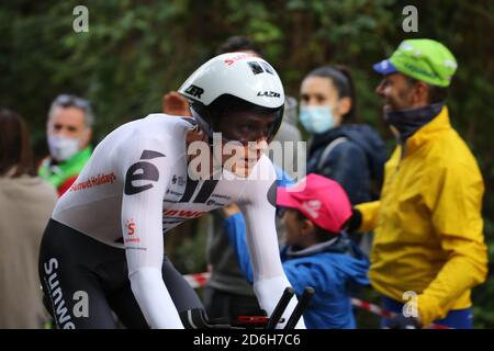 Valdobbiadene, Italy. 17th Oct, 2020. valdobbiadene, Italy, 17 Oct 2020, Wilco Kelderman (TEAM SUNWEB) during Conegliano - Valdobbiadene - Cycling Tour of Italy - Credit: LM/Luca Tedeschi Credit: Luca Tedeschi/LPS/ZUMA Wire/Alamy Live News Stock Photo