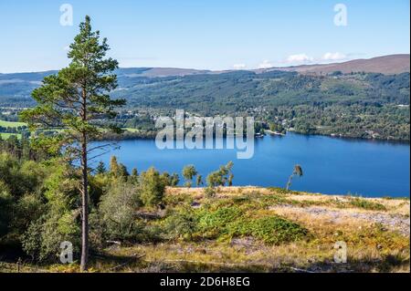 View towards Loch Ness and Fort Augustus in Scotland Stock Photo