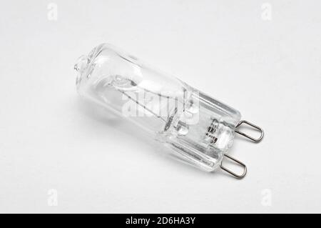 A g9 alogen light bulb close-up shot Stock Photo