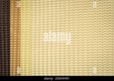 Catalog of brown colored cloth samples. Stock Photo