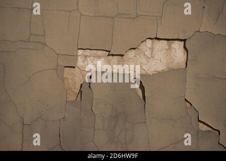 cracked wall background. Gray wall cracked. Grey Stock Photo