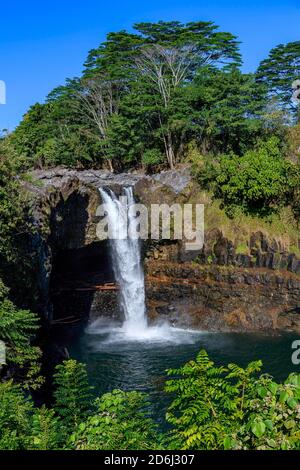 Rainbow Falls, Hilo, Big Island, Hawaii Stock Photo