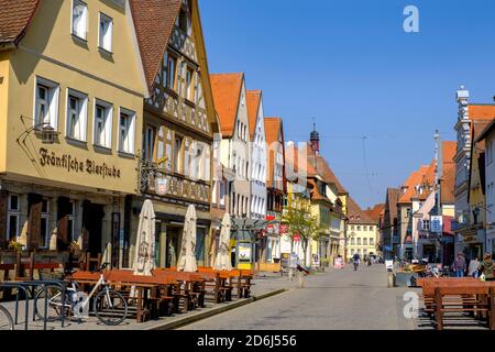 Main street, Upper Franconia, Franconia, Bavaria, Germany, Old Town, Forchheim, Franconian Switzerland Stock Photo