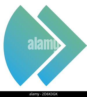 Logo design about fast idea. Faster logo. Vector illustration Stock Vector
