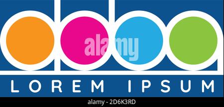 Logo design about with abba text in eps vector Stock Vector