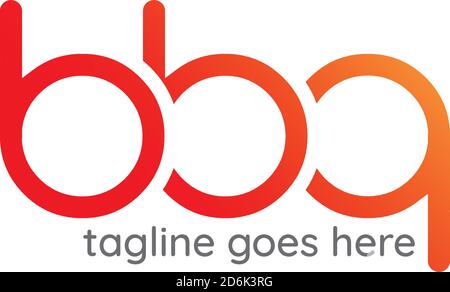 Barbecue restaurant - Logo icon of Barbecue, Grill and Bar with fire, BBQ text. BBQ logo template. Vector illustration Stock Vector