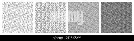 Line geometry seamless pattern. Diagonal abstract simple vector illustration Stock Vector