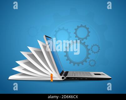 Book as knowledge base - User guide - manual concept Stock Photo