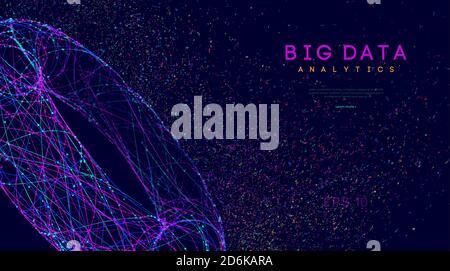 Business inteligence technology background. Binary code algorithms deep learning. Virtual reality analysis. Data science learning machine. Artificial Stock Vector