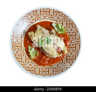 Ingoho - special  chicken dish in western Kenya called the Luhya tribe Stock Photo